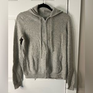 Cashmere zip up